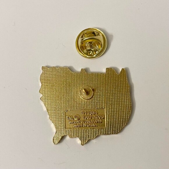 Vtg Atlanta Olympics Game 1996 Pin Team USA America Flag Pin - Picture 4 of 7